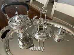 Museum Quality Heavy Complete Tiffany & Co 9-pc Sterling Silver Tea Set Ca 1910