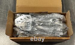 NEW 1984 VINTAGE 103PC 12 Place Settings Imperial IMI4 Roses Stainless Flatware