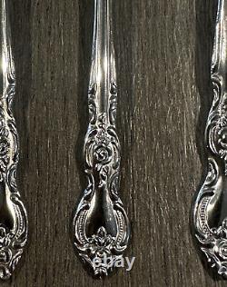 NEW 1984 VINTAGE 103PC 12 Place Settings Imperial IMI4 Roses Stainless Flatware