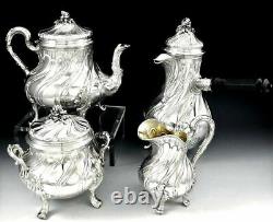 OUTSTANDING SET for TEA or COFFEE (4 pieces) in French Sterling Silver 2020 Gram