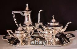 Okubo Brothers Sterling Silver. 950 Coffee Tea Set withCases