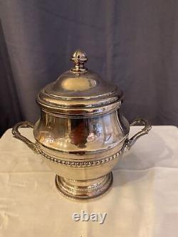 Old 4 Piece Tea Set Silver Metal Louis XV Style Gadron Decor