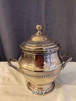 Old 4 Piece Tea Set Silver Metal Louis XV Style Gadron Decor