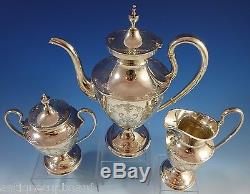 Old Maryland Engraved by Kirk Sterling Silver Tea Set 3pc (#1175)