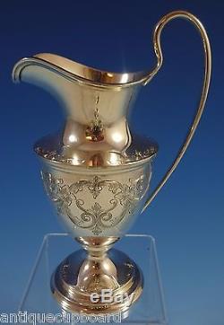 Old Maryland Engraved by Kirk Sterling Silver Tea Set 3pc (#1175)