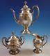 Old Master By Towle Sterling Silver Tea Set 3pc #76530 (#1616)