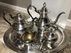 Oneida 5-Piece Tea and Coffee Service Set, Silver Plated