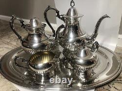 Oneida 5-Piece Tea and Coffee Service Set, Silver Plated