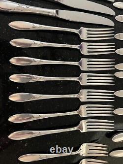 Oneida LADY HAMILTON Silverplate Flatware complete service for 7+extras+Hostess