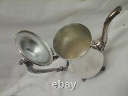 Oneida Silver Plate Tea/Coffee Set withServing Tray Teapot Pot Silverplate