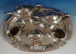 Orchid by International Sterling Silver Tea Set 6pc (#0881)