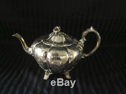 Outstanding Ten -piece Antique silver on copper tea set