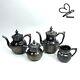 Pairpoint Mfg Co Antique 329 Tea Set Teapot Creamer Sugar Pot Rare 4 Piece Set