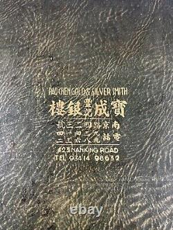 Pao Chen Gold & Silver Smith Briefcase Silver Tea Set