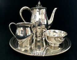 Paul Revere by Tuttle Sterling Silver Tea Set 3 Piece Vintage
