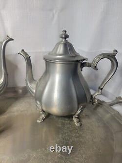 Pewter Silver Coffee And Tea SET International Silver Company