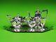 Plymouth By Gorham Sterling Silver 5-piece Tea Set. With Silver Plated Tray
