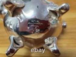 Poole Silverplated Coffee/Teaset Lancaster Rose Pattern E. P. N. S 4 Piece