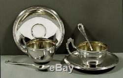 Portuguese Silver Tea Set c1940 Signed 916 Pure