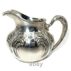 R. Wallace & Sons, 706 Solid Sterling Silver Teapot, Creamer & Sugar, Tea Set