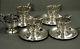 R. Wallace Sterling Tea Set 4 Cups & 5 Saucers C1910