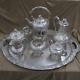 Rare 8 Pc Kirk & Son Repousse Sterling Silver Coffee Tea Service Set Withtray J853