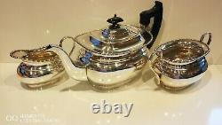 RARE Clean Antique Vintage Buckingshire 3pc A1 Silver plated Tea Set Christmas