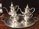 Rare Early 1900s Artcraft 5 Pc. Sterling Silver Coffee, Tea Set Antique Serving