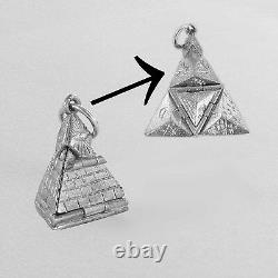 RARE Masonic Folding Pyramid Solid Silver Hallmarked