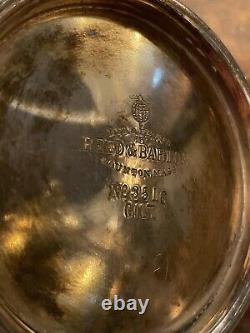 RARE VINTAGE ANTIQUE SHEFFIELD SILVER SERVING TRAY With REED&BARTON SILVER TEA SET