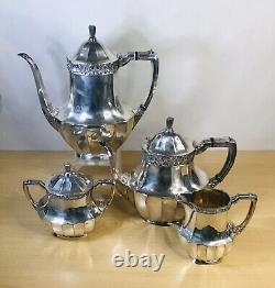 RARE Vintage Sheffield 1936 Coronation Community Silver Plated 3 Piece Tea Set