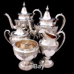 RARE Wallace Sir Christopher Sterling Silver Tea/Coffee Set 4050