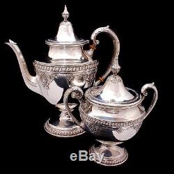 RARE Wallace Sir Christopher Sterling Silver Tea/Coffee Set 4050