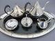 Reed & Barton Dimension Silverplate Tea Set With Tray Mid Century Modern Wow