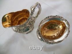 REED & BARTON FRANCIS 1ST STERLING SILVER TEA/COFFEE SET WithSTERLING TRAY 6 PIECE