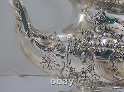 REED & BARTON FRANCIS 1ST STERLING SILVER TEA/COFFEE SET WithSTERLING TRAY 6 PIECE