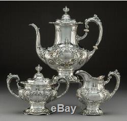 REED and BARTON 3 Piece Tea And Coffe Set STERLING Silver FRANCIS I