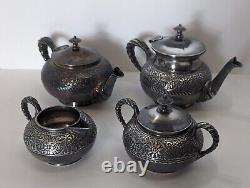 Rare Antique Meridian B Assyrian Head Coffee and Tea Set