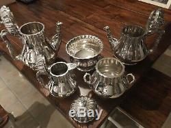 Rare Huge Fine Ca 1855 143 Oz Complete Tiffany & Co 5-pc Sterling Silver Tea Set