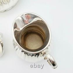 Rare Reed & Barton Figural Face Silver Plated Tea Coffee set Italian Renaissance