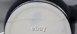 Rare! Vintage 1930's Lenox Hotel Navy Blue + Gorham Silver-plated LID Teapot