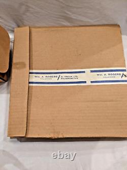 Rare WM A ROGERS By Oneida w original boxes Vintage Silverplate Tea Set 5 Piece
