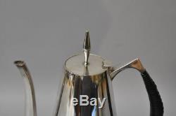 Reed And Barton Sterling Mid Century Modern Tea / Coffee Set The Diamond