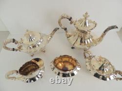 Reed & Barton 6710 Victorian Tea Coffee Set Silverplate 6 Piece
