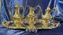 Reed Barton 7 Piece Silverplate Tea Set Excellent Condition with Water Pitcher