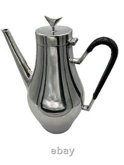 Reed &Barton Denmark Silverplate Coffee Tea Set Designer John Prip MCM 5 pcs