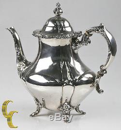 Reed & Barton Georgian Rose 5-piece Sterling Silver Tea/Coffee Set #670