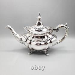 Reed & Barton Hampton Court Sterling 5 PIECE Tea Set 1941 Acanthus Scroll