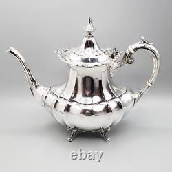 Reed & Barton Hampton Court Sterling 5 PIECE Tea Set 1941 Acanthus Scroll