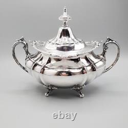 Reed & Barton Hampton Court Sterling 5 PIECE Tea Set 1941 Acanthus Scroll